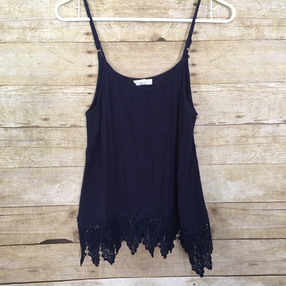 mine Tops - Dark Blue Tank Top Size Small